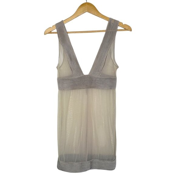 La Perla Silk Mesh Lingerie Slip Size S Sheer Beige Sexy Intimate Boudoir - Picture 9 of 9